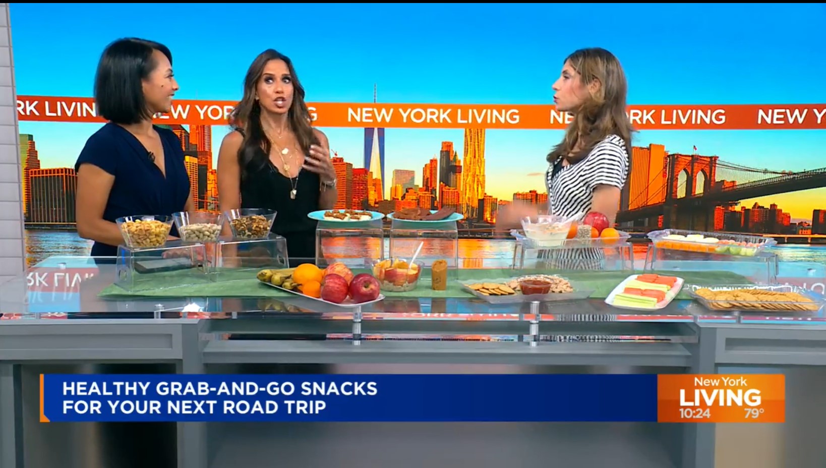 Robin appears on New York's WPIX 11 to discuss healthy alternatives to snacking in the car during summer trips